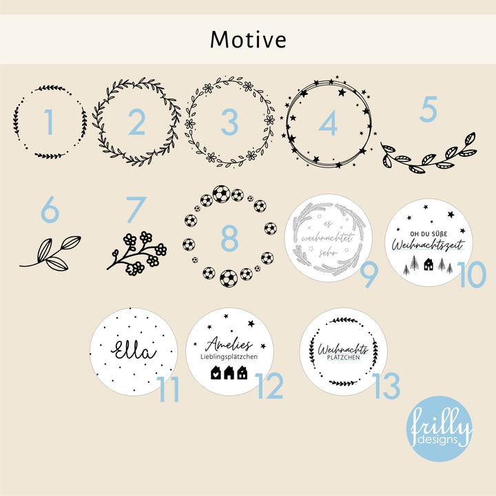 Personalisierbares 750ml Vorratsglas mit Spritzgebäck