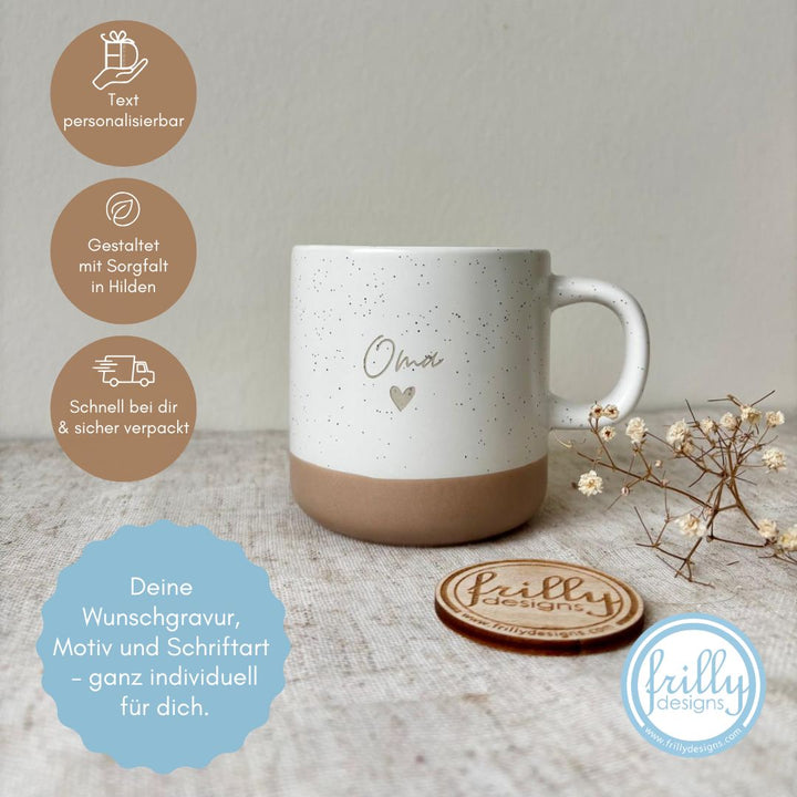Personalisierte Keramiktasse - Oma