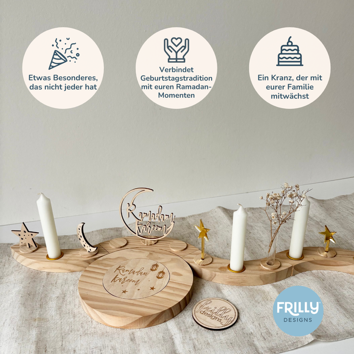 Geburtstagskranz mit Ramadan Stecker Set
