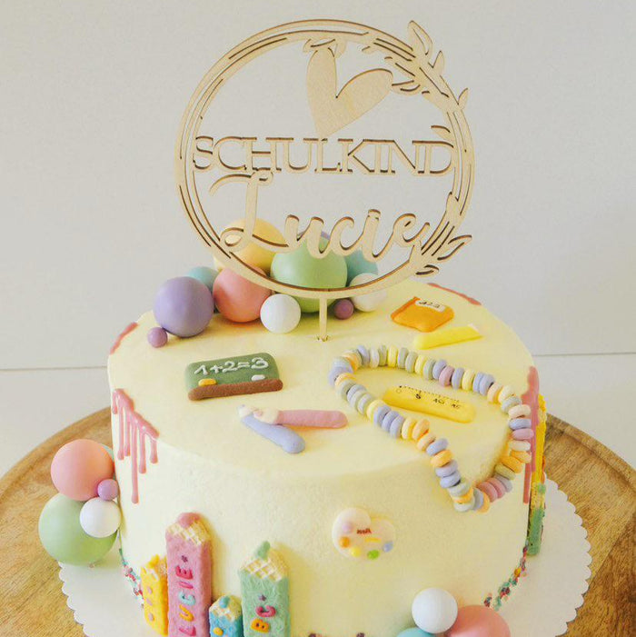 Cake Topper Einschulung